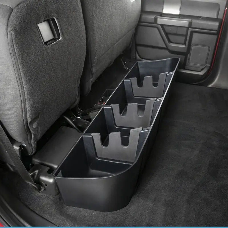 ABS Truck Organizer - 1 Underseat Storage Box for Ford F150 2015-2026 SuperCrew Cab & Crew Cab, Adjustable Free Standing Home Organizer for Hardware Tools