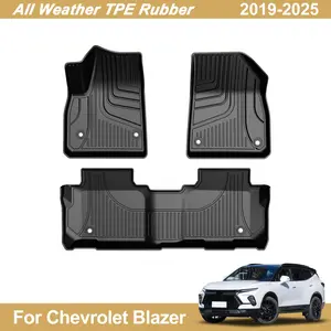 For 2018-2025 Volkswagen Atlas Rubber Car Carpet All Weather Liners Floor Mats