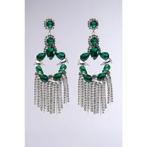 EMERALD DREAMS STATEMENT EARRING