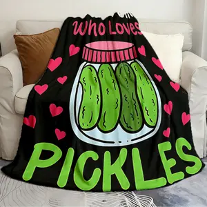 Trendy Blanket Pickle Vegan Creative and Unique Quilts Soft and cozy living room and bedroom sofa bed travel blanket birthday gift