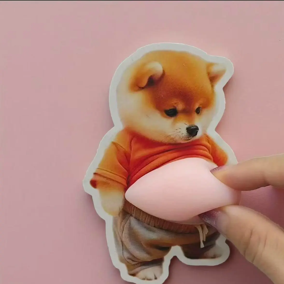 Cute Dog Stickers, Shiba Inu 3D DecorativeAdhesive Decals for Scrapbooking & Crafting, Set of 2 Pieces, Perfect for DIY Projects