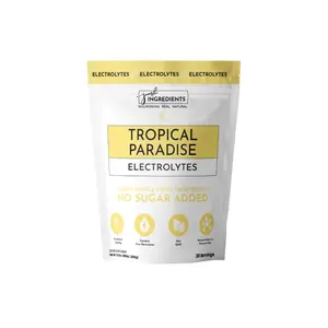 Just Ingredients Tropical Paradise Electrolytes – 30‑Serving Hydration Drink Mix with Coconut Water, Sea Salt, and Trace Minerals – Supports Hydration, Recovery, and Electrolyte Balance*