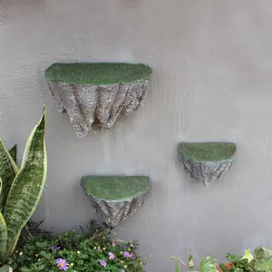 Rockery Design Storage Rack, 1 Box Creative Wall Hanging Decorative Shelf, Handmade Resin Crafts for Home Living Room Bedroom Garden Decor, Wall Mounted Shelf