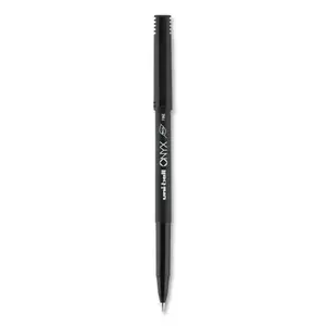 Uni-Ball UBC2013567 Capped Eco-Friendly Black Matte 0.7 mm Rollerball Pen, Onyx - Pack of 72, Ideal for Classroom & Creative Writing