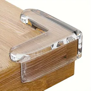 4pcs anti-collision table corner mat, anti-collision safety cover, glass coffee table soft silicone thickened corner bag