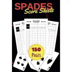 Spades Score Sheets: spades Score Sheets with Small Size