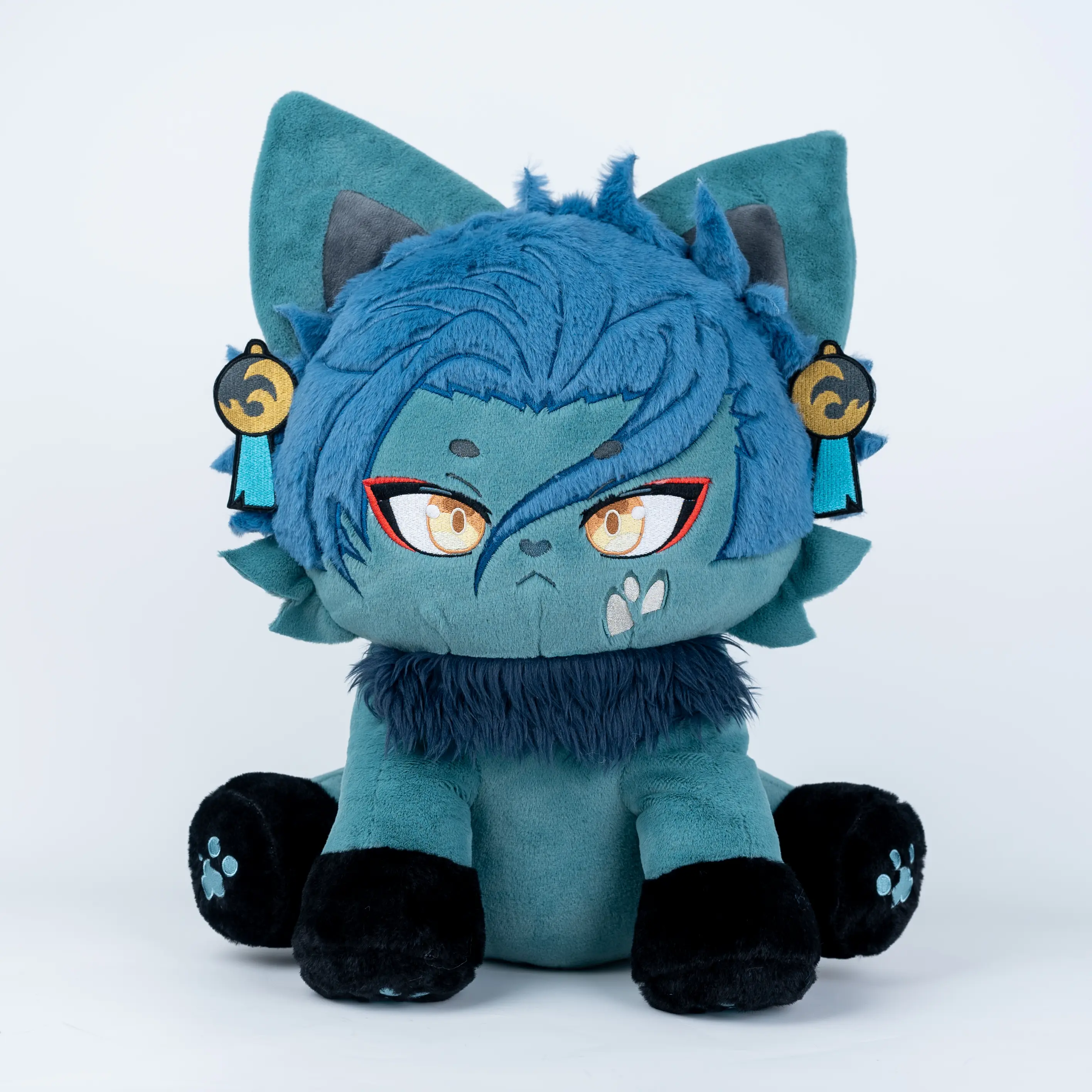 PLUSHSHOP 17in Jiyameow Anime & Manga Soft Plush Stuffed Toy - 3+ Years Safe, Adorable Design, Cute Collectibles, House Decoration, Clearance Gift for Enthusiasts, Ideal for Birthdays