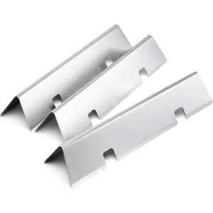 QuliMetal SUS304 15.3" Flavorizer Bars for Weber GS4 Spirit II 200, Spirit II E-210, Spirit E-210, Spirit 200 Series Grills with Front-Mounted Control, Replacements for Weber 7635 67045 Barbecue Accessories