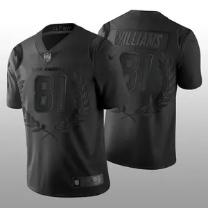 Los Angeles Chargers Mike Williams Black Jersey - Men's Black Football Fan Jersey Unisex Athletic Game Day Shirt Sports Apparel for Men Women