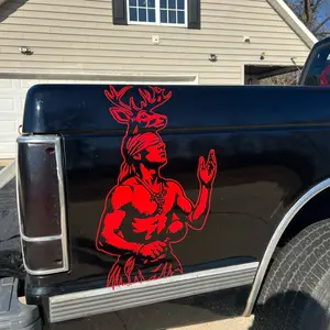 Deer Dancer Tribal Sticker For Cars, Trucks, SUVs, Glass Doors, Windows, and Fridges - Available in Multiple Colors & Sizes