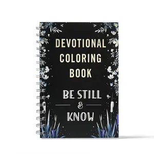 Adult Coloring Book for Meditation and Reflection, Stress Relief Adult Coloring Book, Beautiful Illustrations, Inspirational Quotes