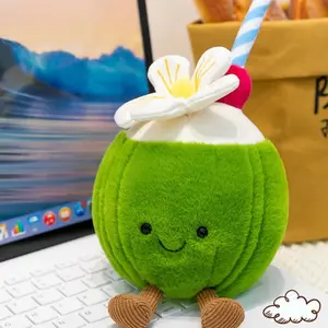 Coconut Plush Toy, Soft Stuffed Animal, Cute Decorative Accessory, Perfect Gift Idea, Ideal for Kids & Collectors