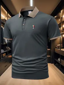 Men's Mexican Skull Print Polo Shirt, Casual Short Sleeve Turn-Down Collar, Summer Fashion Breathable Top, Gift Idea