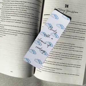 Cloudy with a Chance of Reading Bookmark - Book Accessory Featuring Cloud Design