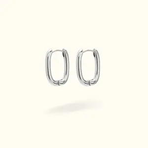 Silver Oval Huggies