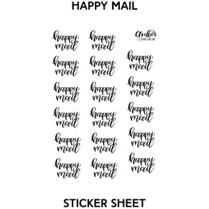 Happy Mail Sticker Sheet