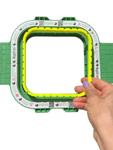 Top Stabilizer Holder for 5.1 Maggie Frame Hoop  | No Pins Needed | Easy Embroidery Setup Tool