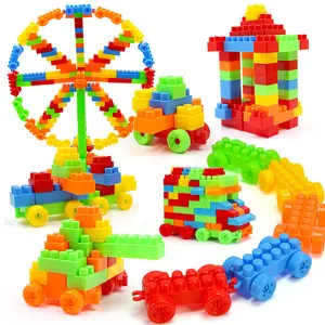 Top Selling This Season Bucket Kids' Plastic Building Blocks - STEM Educational DIY Assembly Toys for Preschool & Early Childhood Learning |   Creative Toddler Play Set Interactive Building Toy Enhance Spatial Awareness Creativity & Teamwork Safe Durable