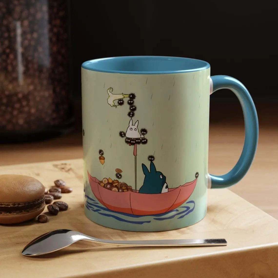 [Sale off up to 50%] Forest Spirit Mug, Inspired by My Neighbor Totoro, Studio Ghibli Inspired Gift, 11oz ceramic accent mug