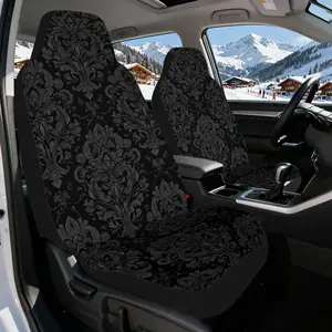 2pcs, Ornate Floral Medallions Pattern Front Seat Covers Covers, Ideal for SUVs, Sedans, and Trucks, Durable and Washable, Comprehensive Seat for Men and Women, Car Seat Cushion