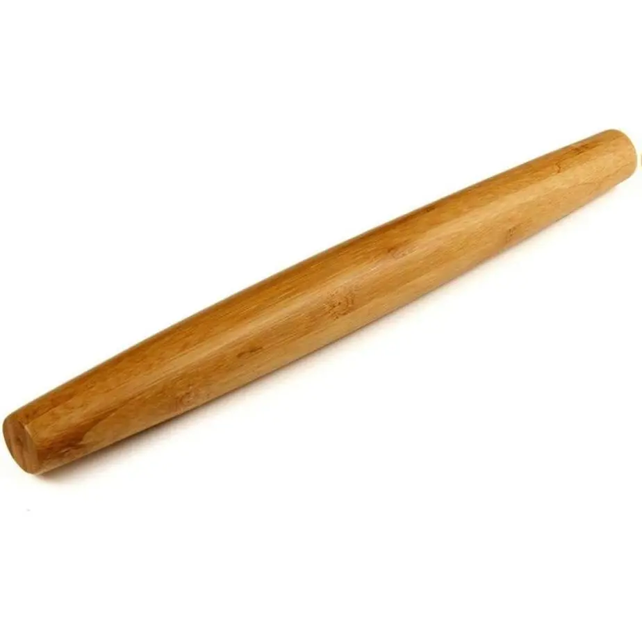 Classic French Rolling Pins Bamboo Wooden Rolling Pin for Baking Pizza Dough Pie Cookie 13-Inch Premium Quality Safe Healthy Durable