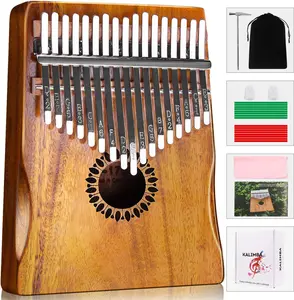 Kalimba Thumb Piano 17 , Portable Mbira Finger Piano Gifts for  and Adults Beginners