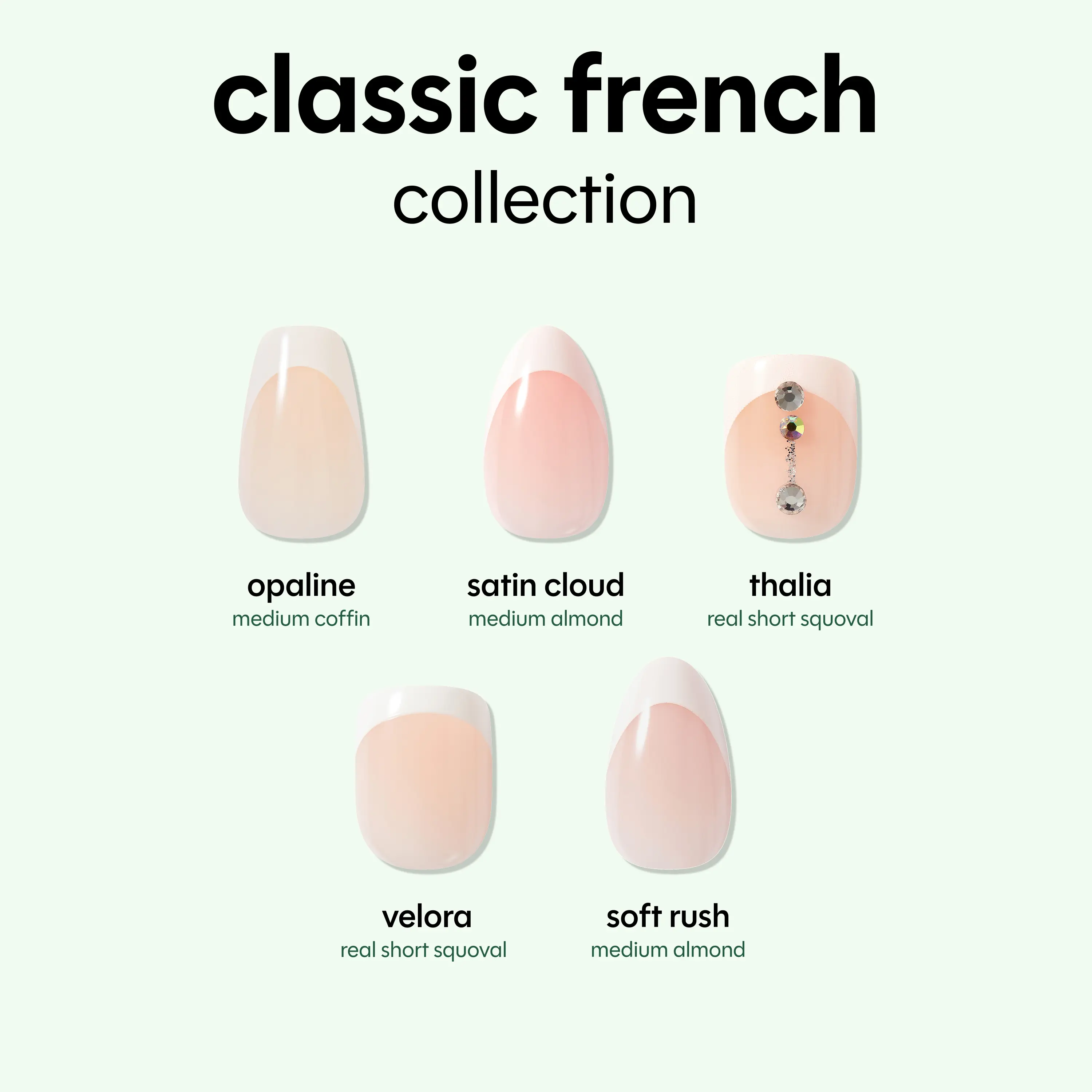 Impress Classic French No Glue Press On Nail Collection
