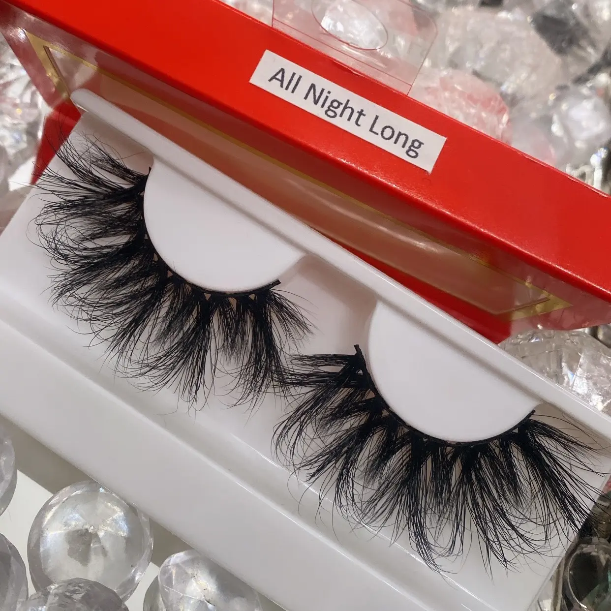1 pair Strip False Mink Lashes