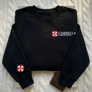 Embroidered Resident Evil Sweatshirt, Raccoon City Police Sweatshirt, Umbrella Corporation Embroidery, Survival Horror Gamer Gift, Leon Inspired Shirt