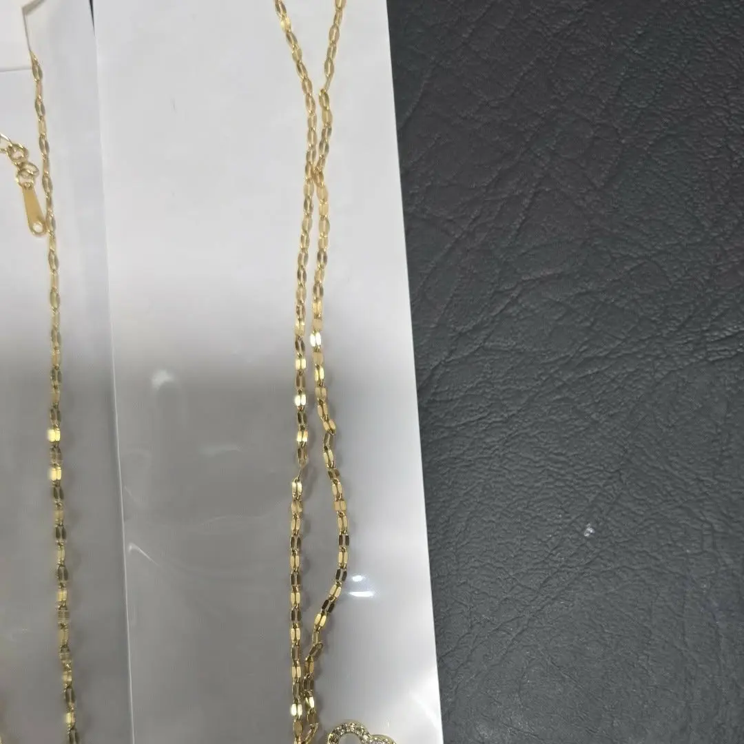18k gold plated necklace 18 inch