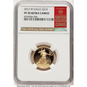 Modern Bullion Coins (2012-W Proof Gold Eagle 1/4 oz Red Book)