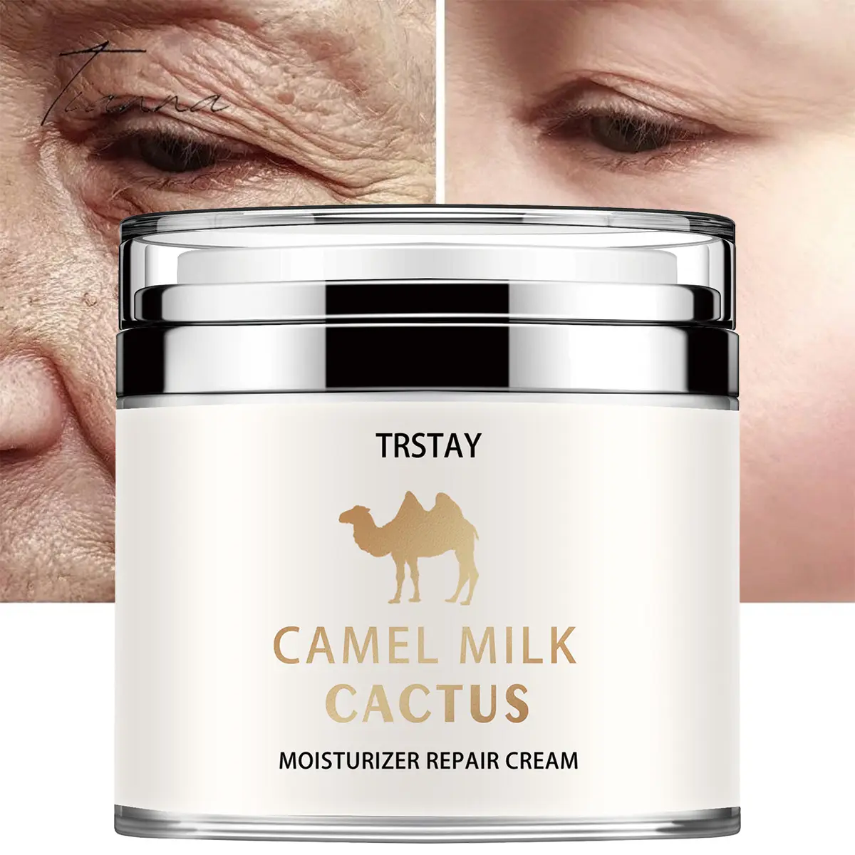 TRSTAY Moisturizing Repair Cream contains camel milk cactus to make the  skin look more radiant - TikTok Shop
