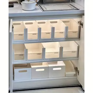 Thickened Storage Boxes for Dual-Sided Use, Perfect for Organizing Kitchen Cabinets And Drawer Dividers! A Versatile Tool for Layering And Categorizing