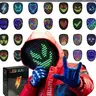 WESTDEER 2026 Halloween LED Skull Horror Mask for Adults - 50 Color-Changing Modes, Gesture-Activated LED Lights, Glow Effect, Halloween Costume Accessory, Creepy Accessories, Quirky Anniversary Gift, Festive Decor