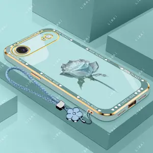 Suitable for [iPhone 17 Air]phone case，affordable price,free beautiful four-leaf clover lanyard，exquisite and simple,High-end styles，drop-proof and fingerprint-resistant 995