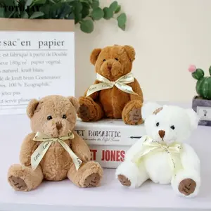 18cm 1pc Cute Bear Dolls Lovely Bear Stuffed Toy Soft Bear Toy Boys Girls Birthday Brinquedos Wedding Gifts