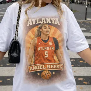 Vintage Angel Reese Atlanta Basketball Graphic T-Shirt