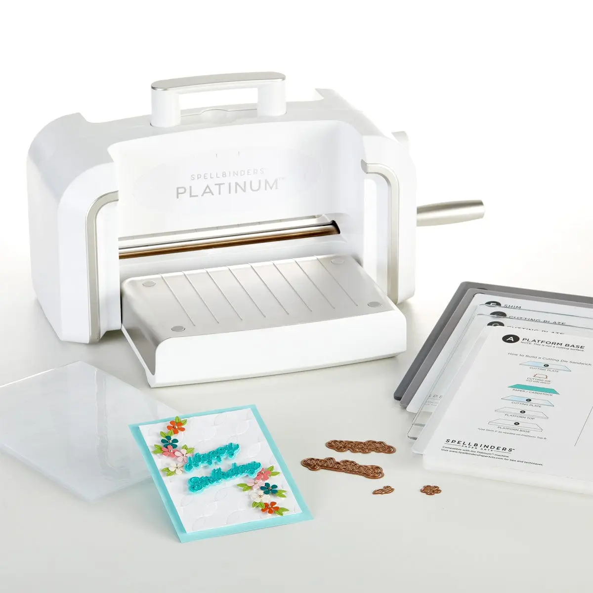 Spellbinders - New & Improved Platinum Machine with Universal Plate System - 8.5" Platform