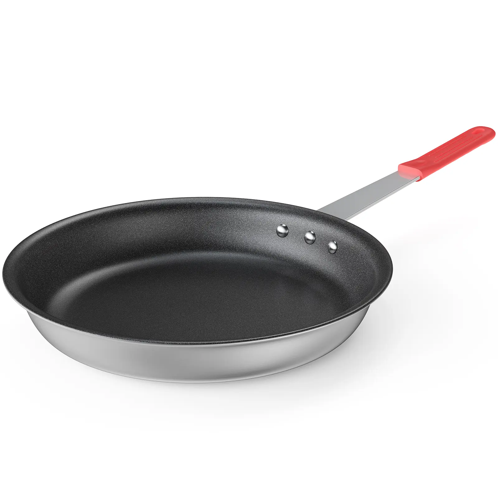 Sweetcrispy 8-14 in Nonstick Frying Pan, Heavy-Gauge Aluminum Skillet with Ceramic Nonstick Coating, Stainless Steel Base & Handle, PFAS-Free, Oven-Safe, Compatible with Induction, Electric & Gas Stoves