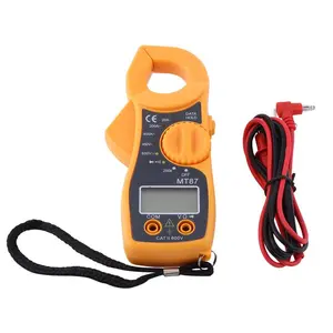 Digital Clamp Multimeter MT87 AC DC Voltmeter Ammeter Ohmmeter Volt Tester with LCD Display Data Hold Function for Home & Automotive Use