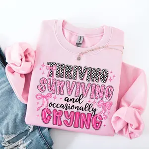 [Sale off up to 50%] Sarcastic Mental Health Sweatshirt, Funny Anxiety Shirt, Retro Checker Sarcasm, Preppy Pink Leopard Coquette Bow,streetwear graphic tee