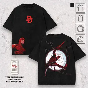 Daredevil Unisex Graphic T-Shirt, TankTop, Hoodies, Sweatshirt Premium Cotton Pre-Washed Fabric Menswear Streetwear American Tees Made Soft Durable S-5XL