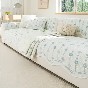 Creamy Cool Sofa Pad, Non-Slip Breathable Cooling Cushion, Ideal for Living Room and Office, Reusable All-Season Sofa Protector