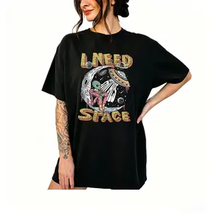 I Need Space Comfort Colors Unisex T-shirt Gothic Alternative Fashion Casual Tees Round Neck Tshirt, Men's T-shirt, Women's T-shirt