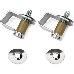 Door Striker Bolts compatible with 1980-1997 Ford F-150 F-250 F-350 E-150 E-250 E-350 Bronco Fairmont Msutang Thunderbird Lincoln Town Car Mercury Replace E9AZ-5422008-A 2PCS