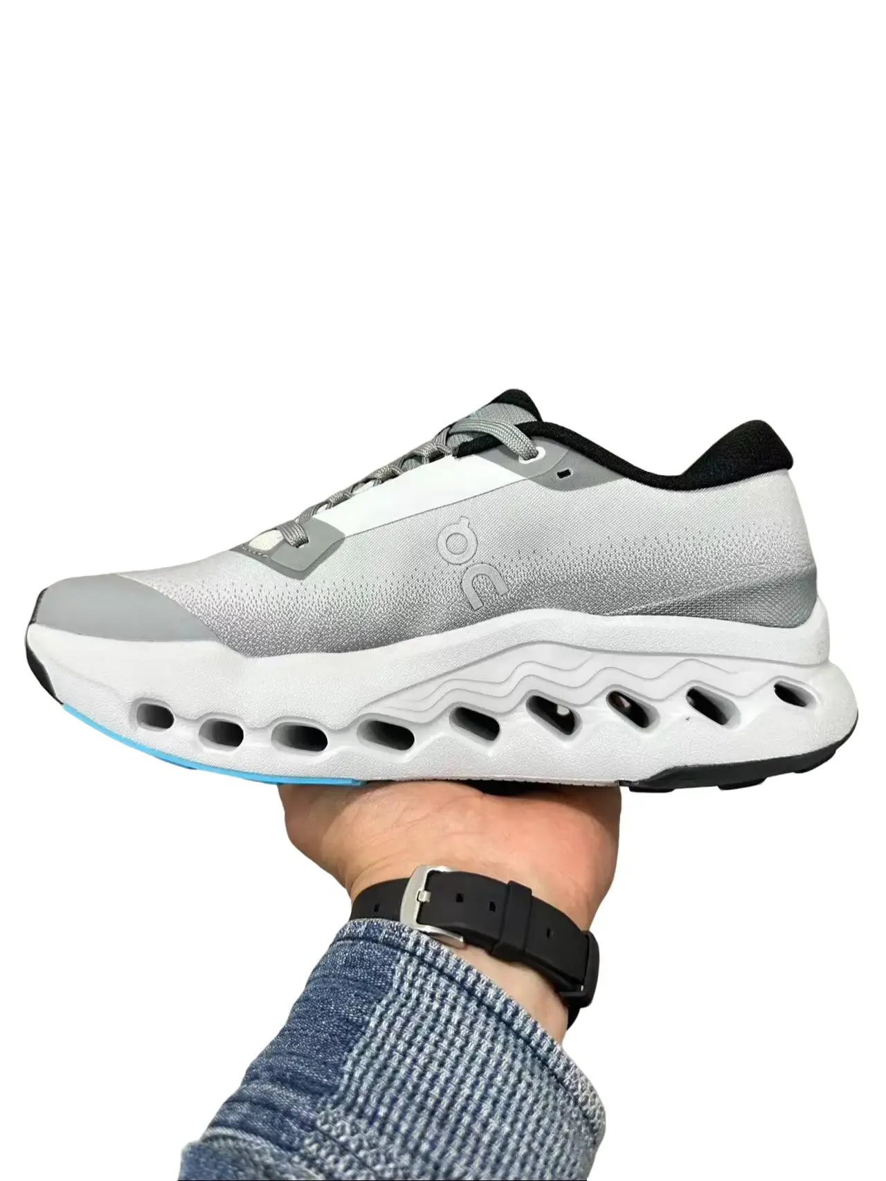 anti fatigue unisex light gray hollow walking shoes breathable fly knit mesh Brand New Sealed with Original Shoe Box sweat wicking long standing work sneakers