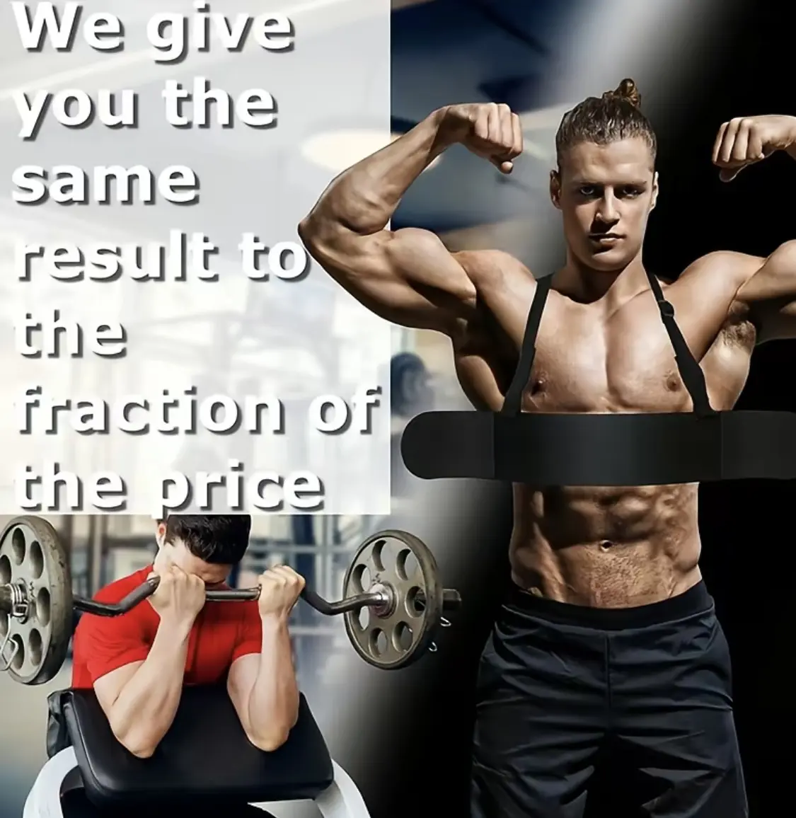 Arm Blaster Biceps Curl TricepsMuscle Isolator Bomber Fitness GymWorkout Training Support Black forearm triceps adjustable chest workout equipment