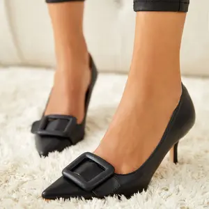 Lannew Women's Closed Pointed Toe Pumps Stiletto High Heels Wedding Party Dress Shoes