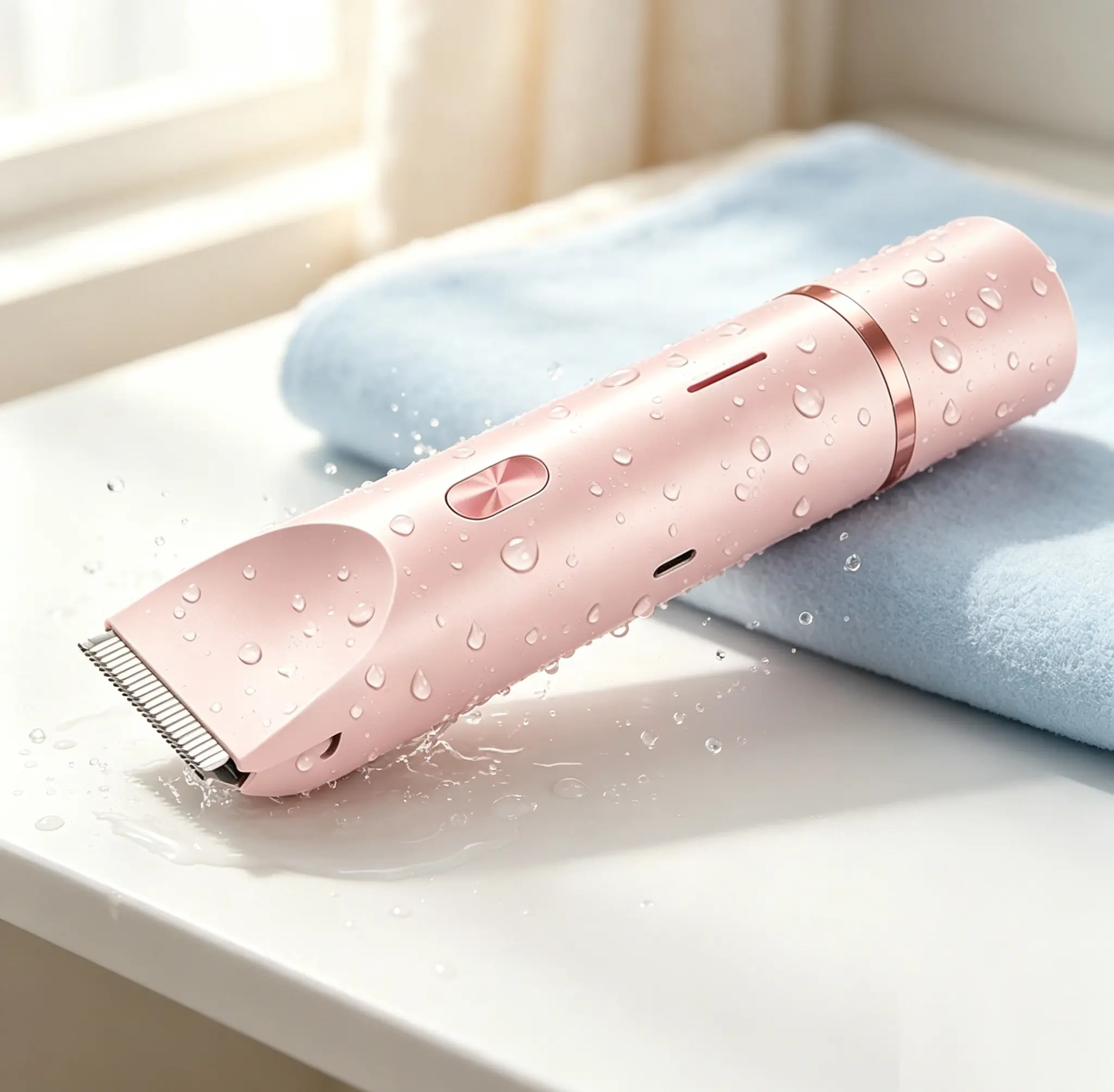 Portable 2-in-1 Women Bikini Hair Trimmer,IPX7 Waterproof Wet Dry Wireless Shaver,Pocket Sized Lightweight Body Groomer,Travel Friendly Cordless Hair Removal Tool for Business Trip Vacation Use.little gift set for girls