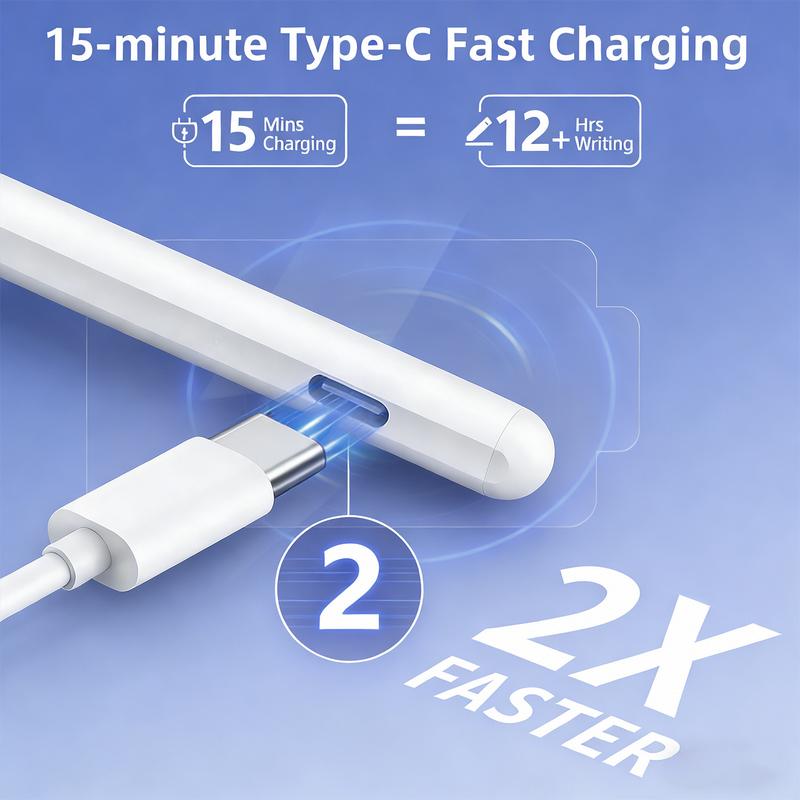 Compatible with iPad stylus pens, specifically designed for iPad. Supports fast charging and anti-slip tilt sensing. Compatible with Apple iPad A16 11 and 10 generation devices. Capacitive stylus pen.TikTokShopHolidayHaul